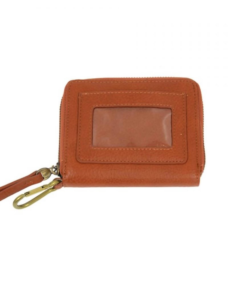 Front of a size O/S Women'S Pixie Go Wallet in Bourbon in Bourbon by Joy Susan. | dia_product_style_image_id:345632